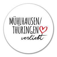 Aufkleber Mühlhausen/Thüringen verliebt 10cm...