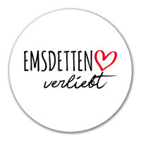 Aufkleber Emsdetten verliebt 10cm Sticker