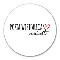 Aufkleber Porta Westfalica verliebt 10cm Sticker