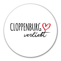 Aufkleber Cloppenburg verliebt 10cm Sticker