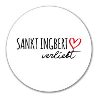 Aufkleber Sankt Ingbert verliebt 10cm Sticker