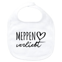 Baby Lätzchen Meppen verliebt Klettverschluss