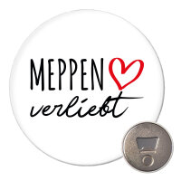 Magnet Meppen verliebt 59mm Kühlschrankmagnet...