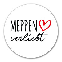 Aufkleber Meppen verliebt 10cm Sticker