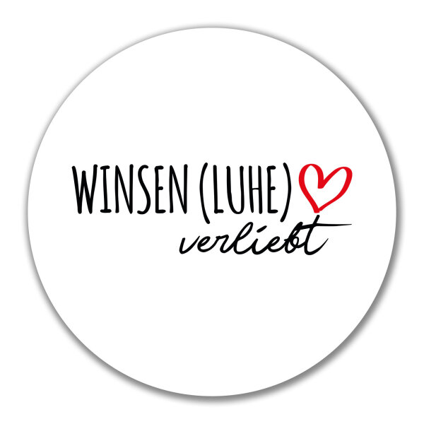 Aufkleber Winsen (Luhe) verliebt 10cm Sticker