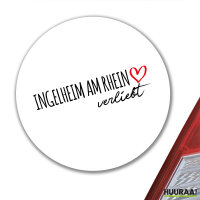 Aufkleber Ingelheim am Rhein verliebt 10cm Sticker