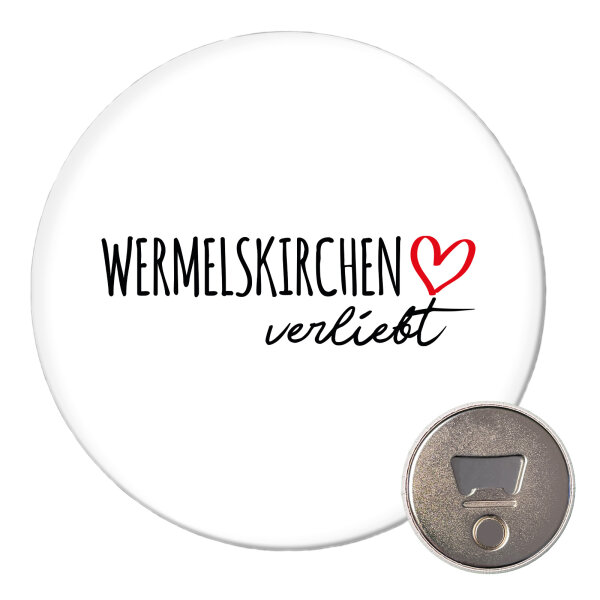 Magnet Wermelskirchen verliebt 59mm Flaschenöffner