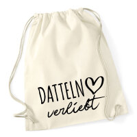 Turnbeutel Datteln verliebt 12 Liter
