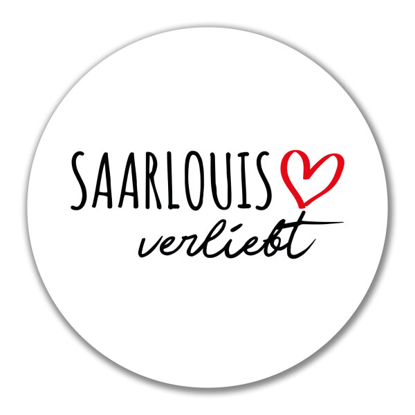 Aufkleber Saarlouis verliebt 10cm Sticker