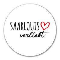 Aufkleber Saarlouis verliebt 10cm Sticker