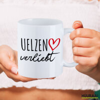 Tasse Uelzen verliebt 330ml Weiß