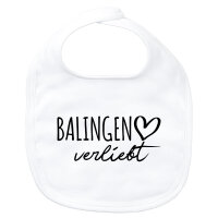 Baby Lätzchen Balingen verliebt Klettverschluss
