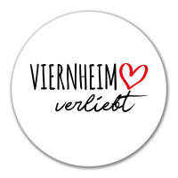 Aufkleber Viernheim verliebt 10cm Sticker