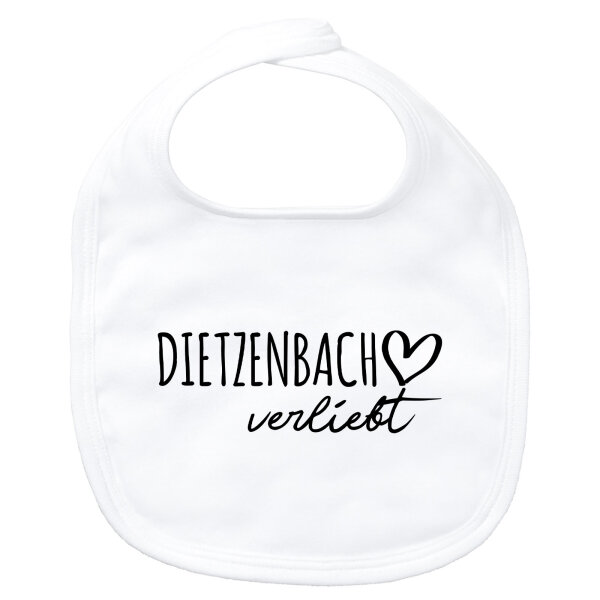 Baby Lätzchen Dietzenbach verliebt Klettverschluss
