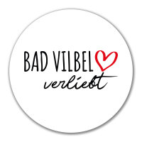 Aufkleber Bad Vilbel verliebt 10cm Sticker