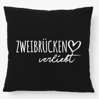 Kissen Zweibrücken verliebt 40x40cm