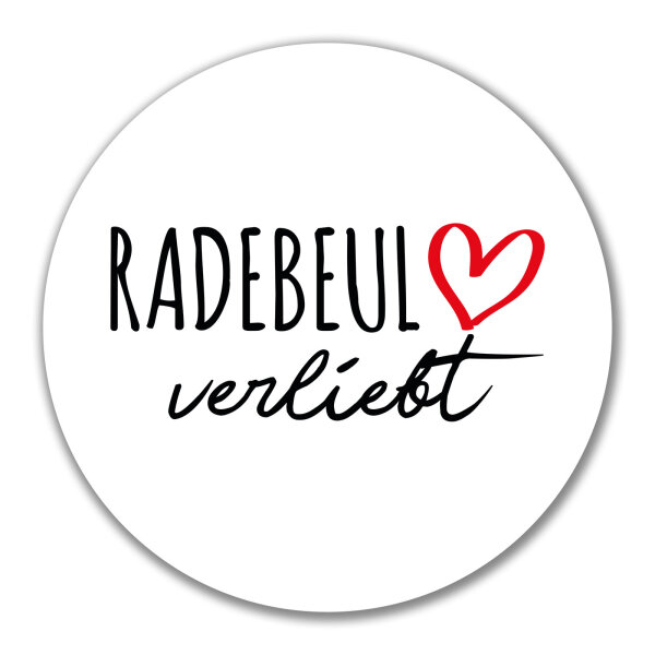 Aufkleber Radebeul verliebt 10cm Sticker