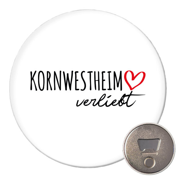 Magnet Kornwestheim verliebt 59mm Flaschenöffner