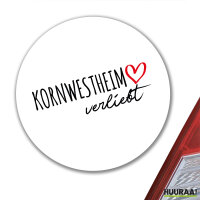 Aufkleber Kornwestheim verliebt 10cm Sticker