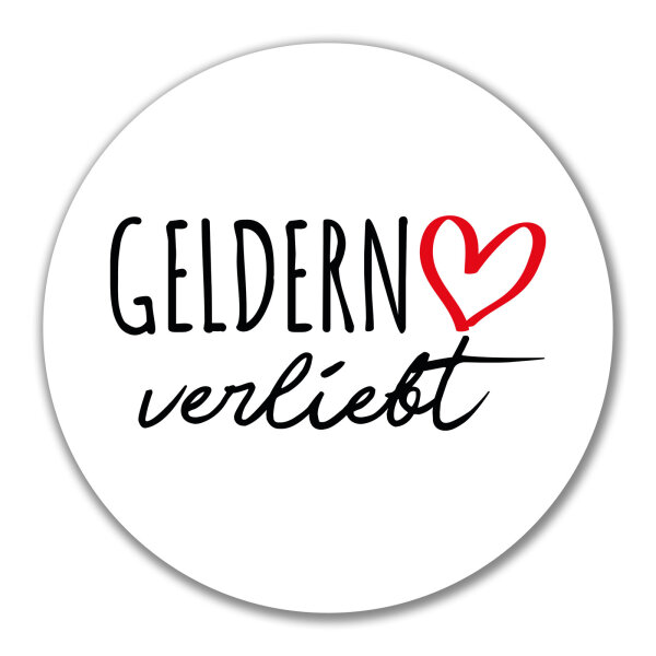 Aufkleber Geldern verliebt 10cm Sticker