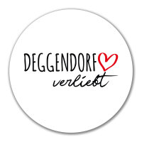 Aufkleber Deggendorf verliebt 10cm Sticker