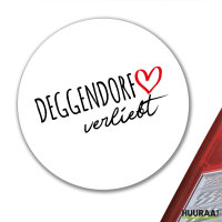 Aufkleber Deggendorf verliebt 10cm Sticker