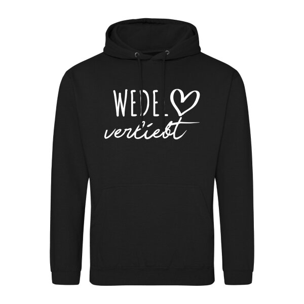 Unisex Hoodie Wedel verliebt Größe S-3XL