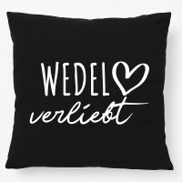 Kissen Wedel verliebt 40x40cm