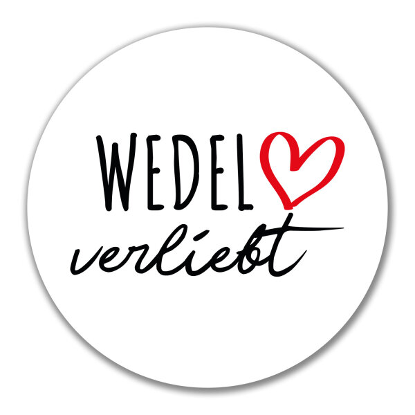 Aufkleber Wedel verliebt 10cm Sticker