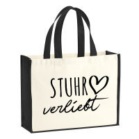 Jutetasche Stuhr verliebt 21 Liter Black