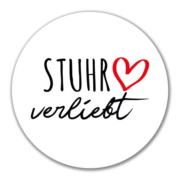 Aufkleber Stuhr verliebt 10cm Sticker