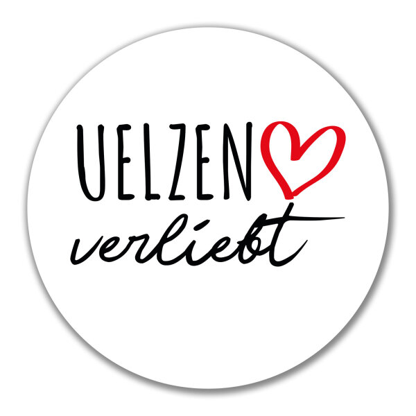 Aufkleber Uelzen verliebt 10cm Sticker