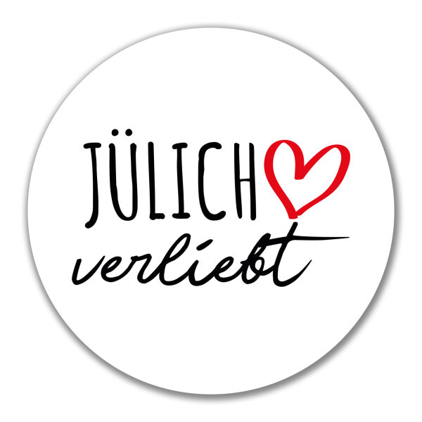 Aufkleber Jülich verliebt 10cm Sticker