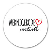 Aufkleber Wernigerode verliebt 10cm Sticker