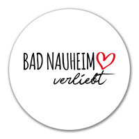 Aufkleber Bad Nauheim verliebt 10cm Sticker