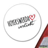 Aufkleber Hoyerswerda verliebt 10cm Sticker