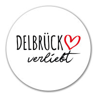 Aufkleber Delbrück verliebt 10cm Sticker