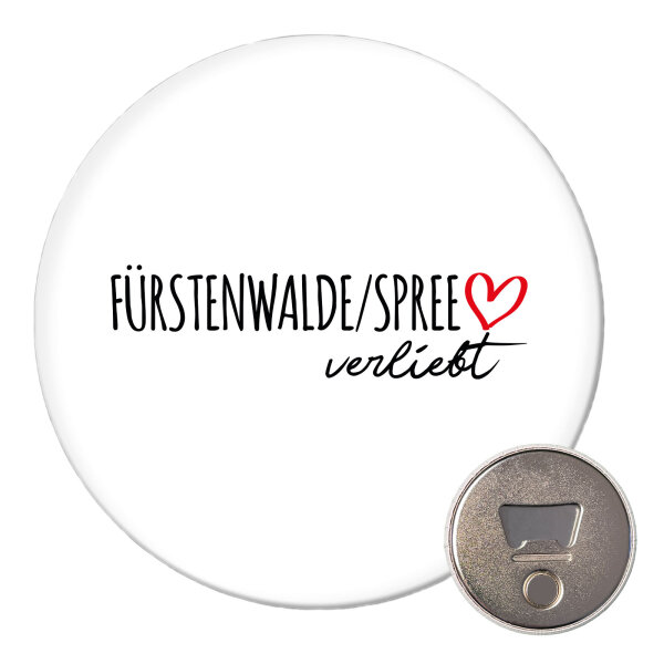 Magnet Fürstenwalde/Spree verliebt 59mm Flaschenöffner