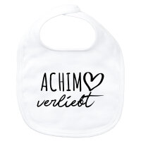 Baby Lätzchen Achim verliebt