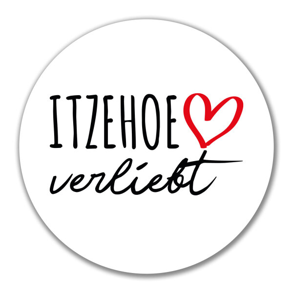 Aufkleber Itzehoe verliebt 10cm Sticker