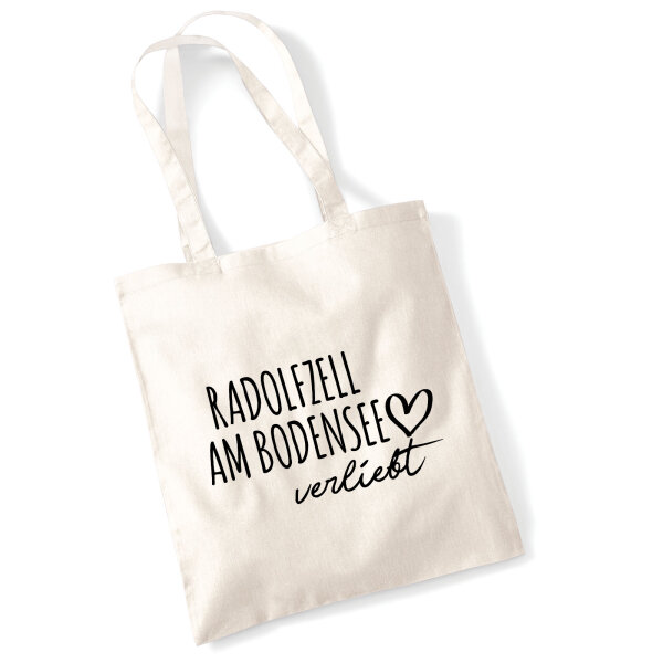 Jutebeutel Radolfzell am Bodensee verliebt 10 Liter