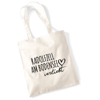 Jutebeutel Radolfzell am Bodensee verliebt 10 Liter