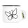 Emaille Tasse Schmetterling Silhouette 300ml Vintage Emaille Becher