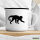 Emaille Tasse Affe Silhouette 300ml Vintage Emaille Becher
