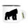 Emaille Tasse Gorilla Silhouette 300ml Vintage Emaille Becher