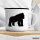 Emaille Tasse Gorilla Silhouette 300ml Vintage Emaille Becher