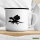 Emaille Tasse Drache Silhouette 300ml Vintage Emaille Becher