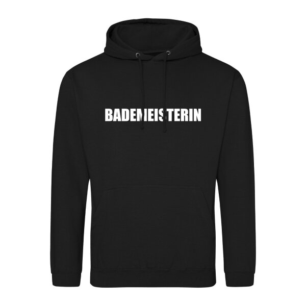 Unisex Hoodie Bademeisterin Schriftzug Größe S-3XL