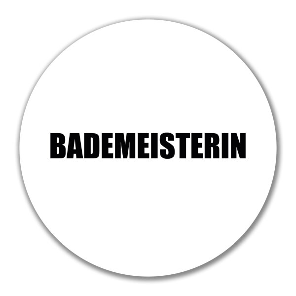 Aufkleber Bademeisterin Schriftzug 10cm Sticker