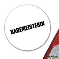 Aufkleber Bademeisterin Schriftzug 10cm Sticker